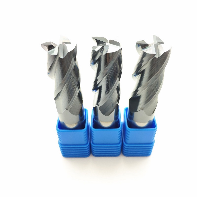 HRC50 tungsten carbide 2/3/4 ዋሽንት CNC መጨረሻ ወፍጮ መቁረጫ