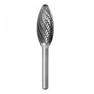 SH Flame Shape Carbide Burr Bits Burr Memotong Tungsten Carbide Rotary Burr