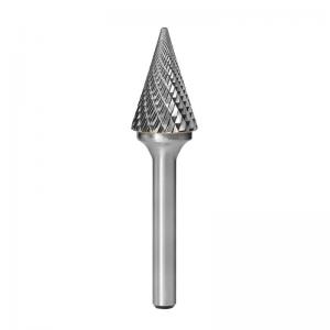 SM Cone Pointed Shape Carbide Cutting Burr Rotary Burr Cutter Bits 