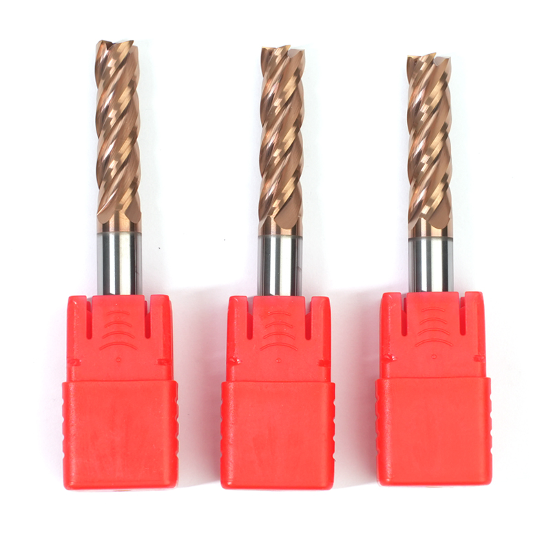 D8x75 HRC55 4 flute square end mill