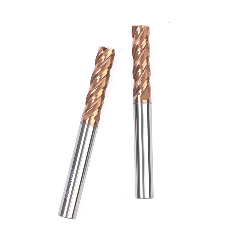 D8x75 HRC55 4 flute square end mill