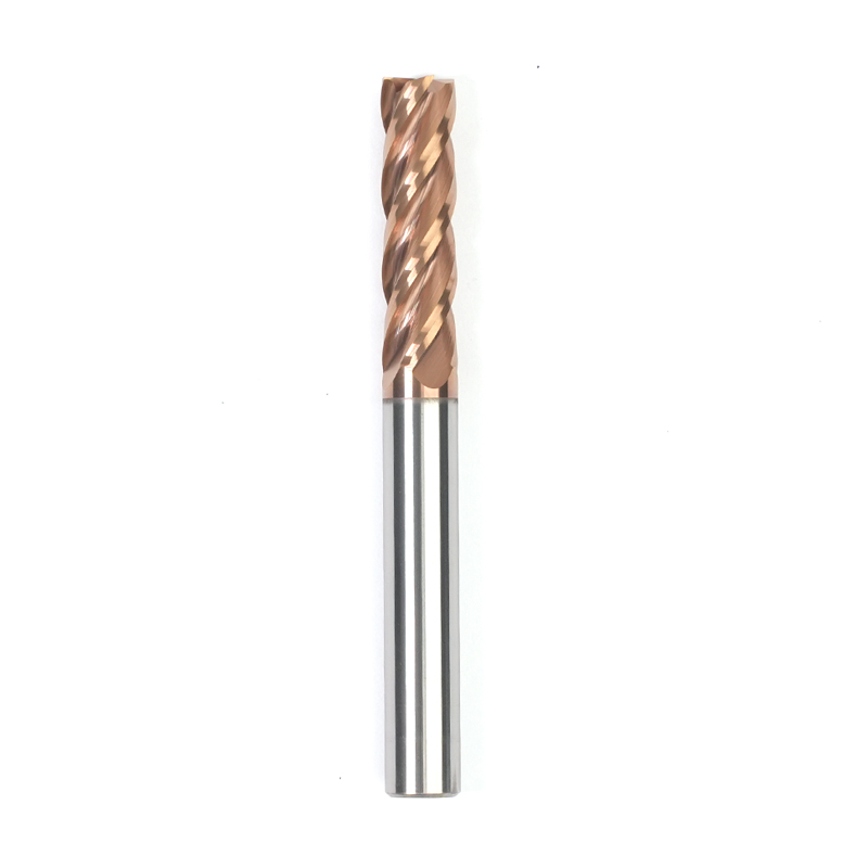 D8x75 HRC55 4 flute square end mill