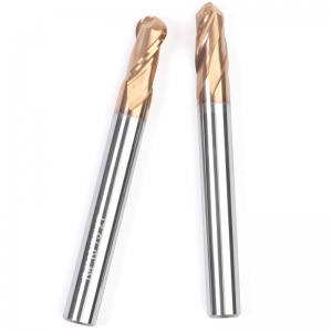 HRC55 2 flute D8x75mm fresas Carbide Ball Nose End Mill