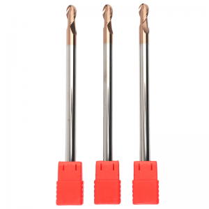 D8x150mm HRC55 2 flute fresas CNC BallNose End Mill