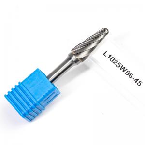 L1025 Alu Cut Tungsten Carbide Rotary Burr | 6mm Shank Ball Nose Cone Carbide Grinder Bit for Aluminum Cutting