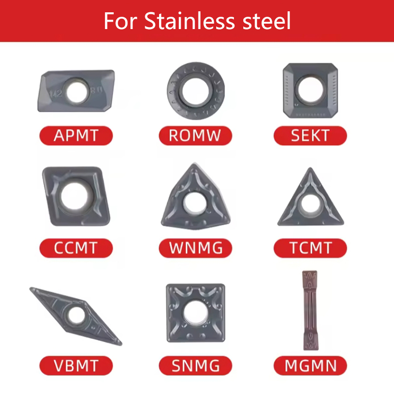 Manufacturers wholesale carbide turning/milling/grooving/threading/aluminum inserts  