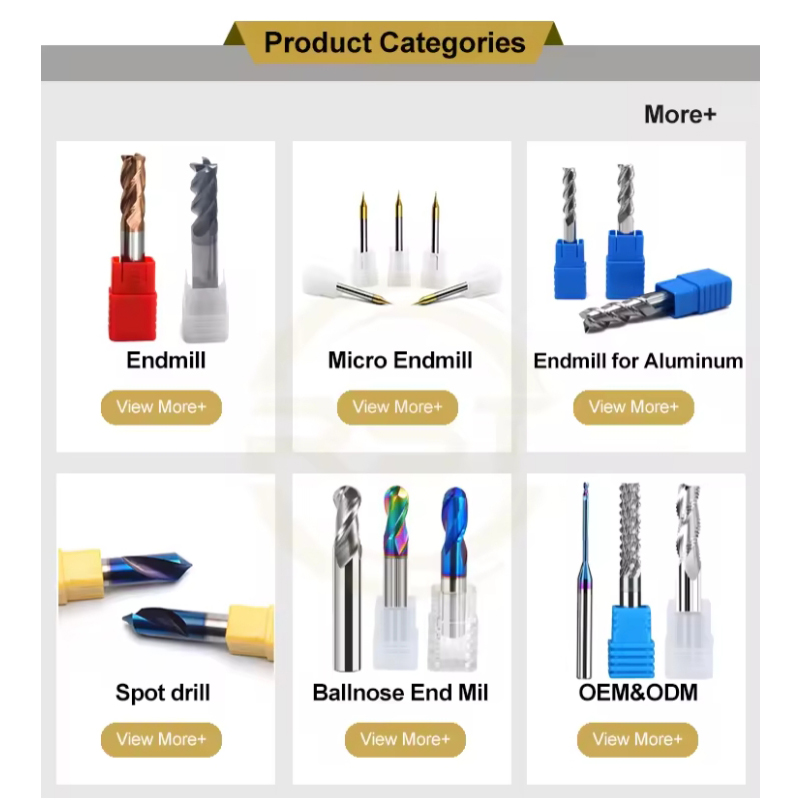 Manufacturers wholesale solid carbide end mill milling cutter tools