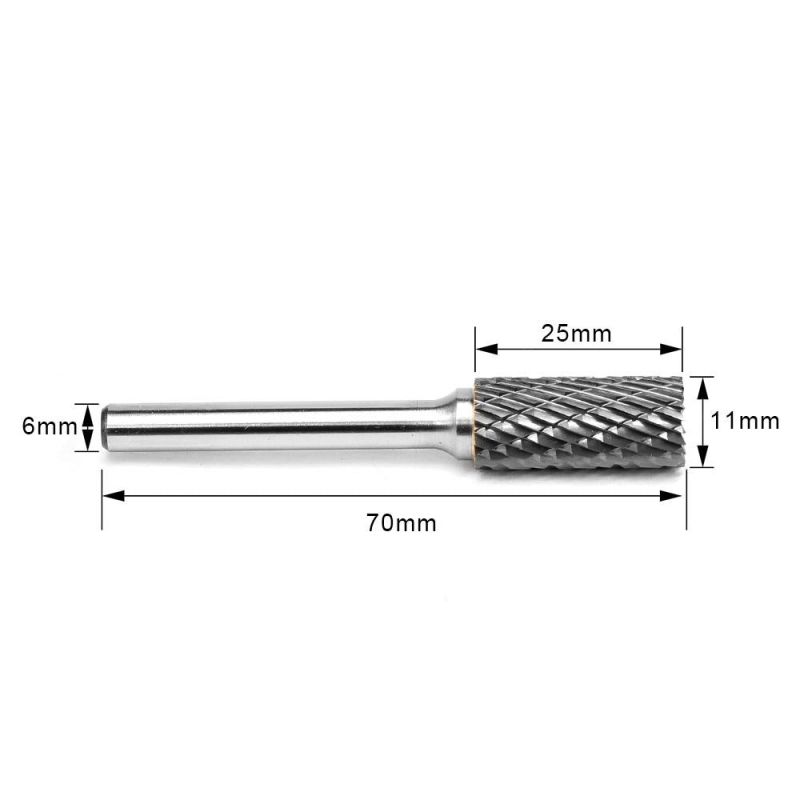 SB Cylindrical End Cut Carbide Cutting Burr Rotary Burr Cutter Bits