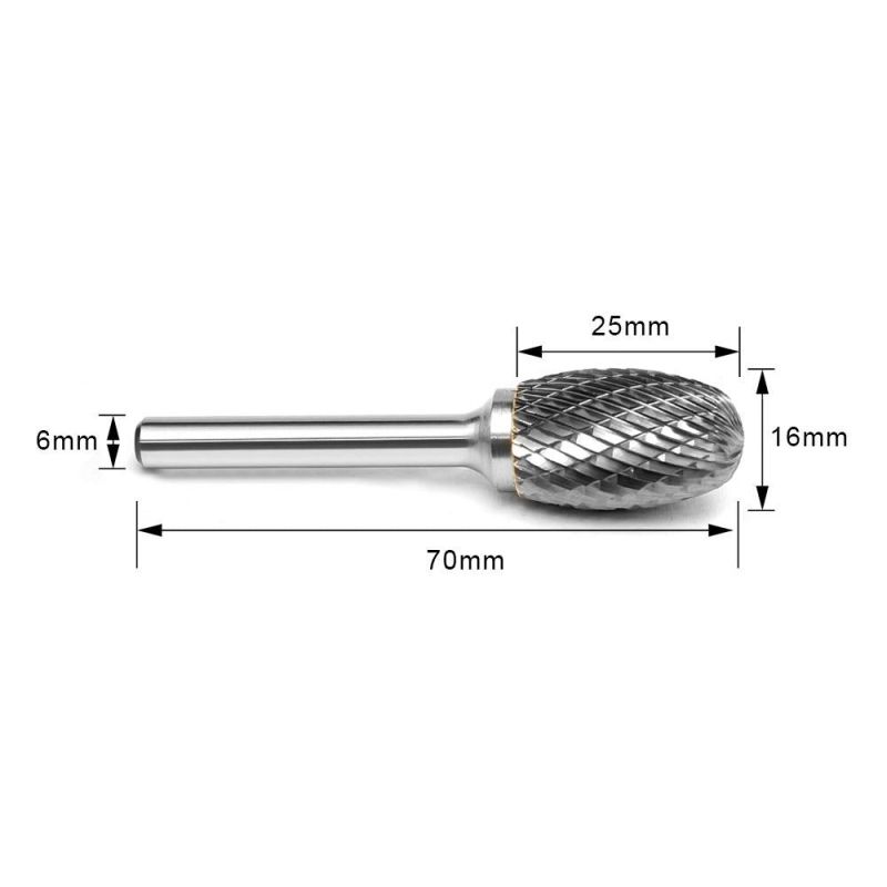 SE Oval Shape Carbide Burr Cutting  Rotary Burr Cutter