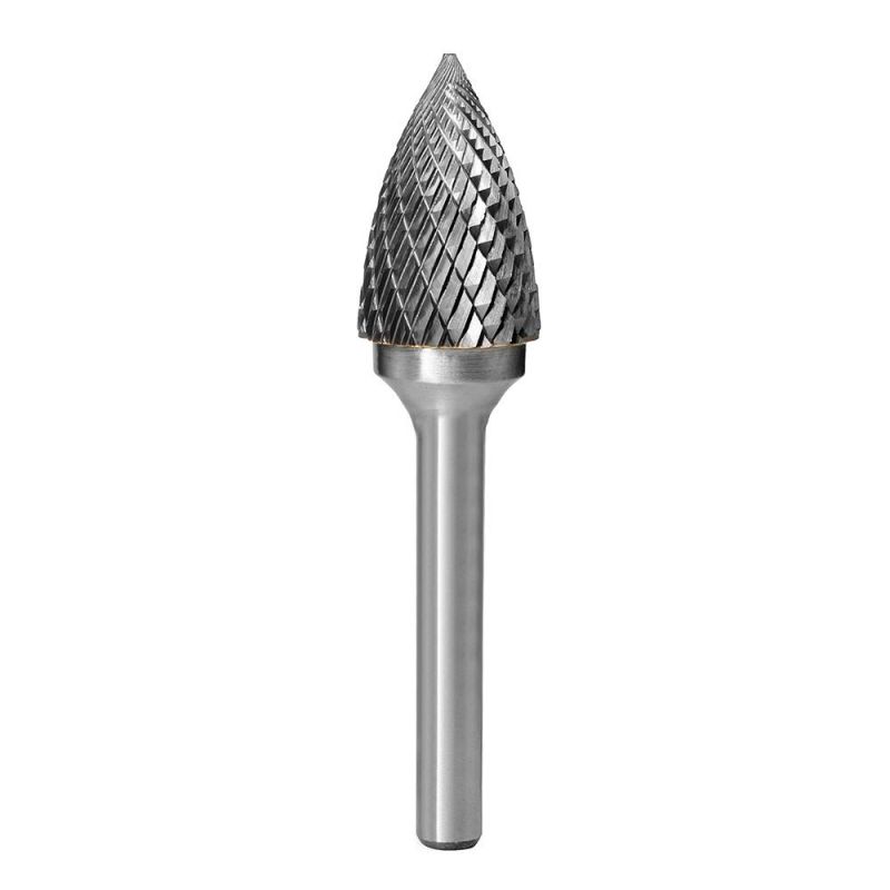 SG Point Tree Shape Carbide Burr Cutting Rotary Burr Carbide Die Grinder Bits