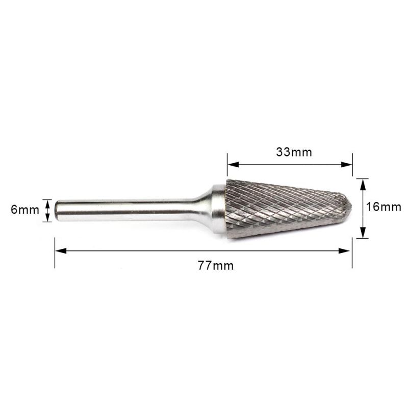 SL Cone Radius End Carbide Cutting Burr Rotary Burr Cutter Bits