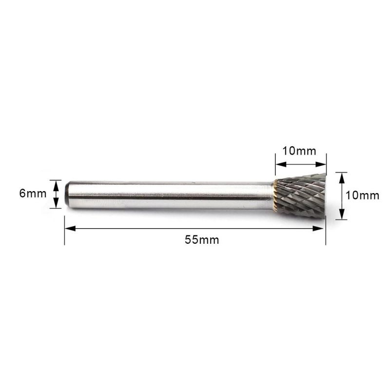 SN Inverted Cone Carbide Cutting Burr Rotary Burr Cutter Bits