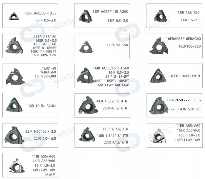 16IRAG60 16ERAG60 threading turning insert 