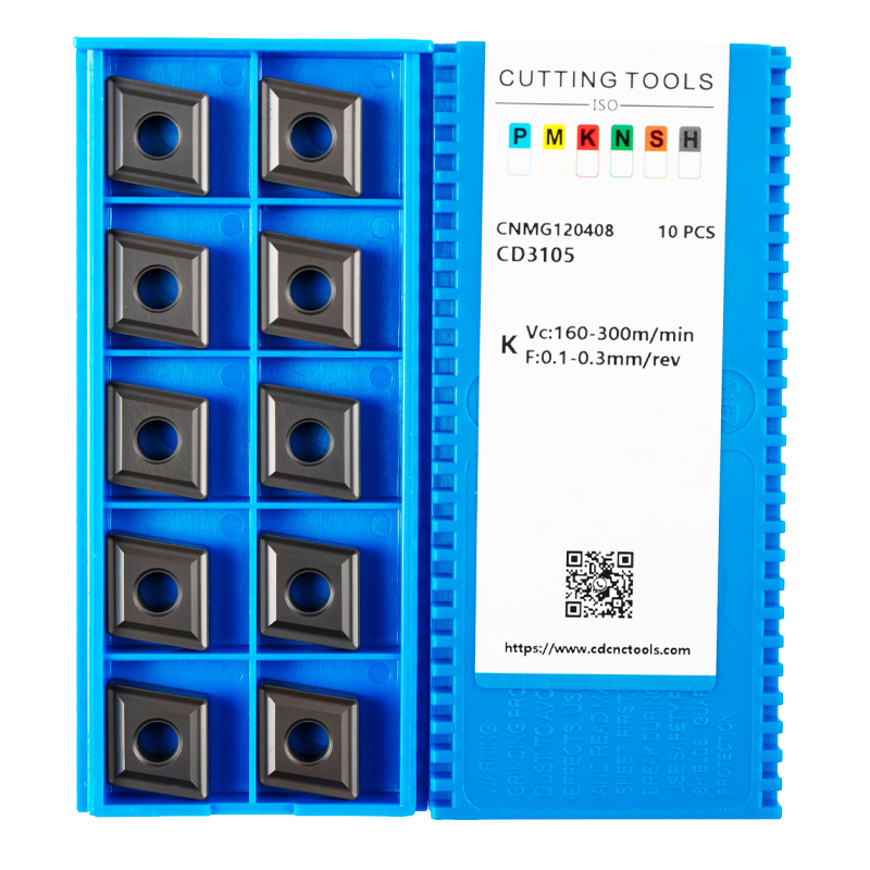 CNMG Indexable Carbide Inserts CNMG120408  CNC Lathe Turning Inserts for cast iron 