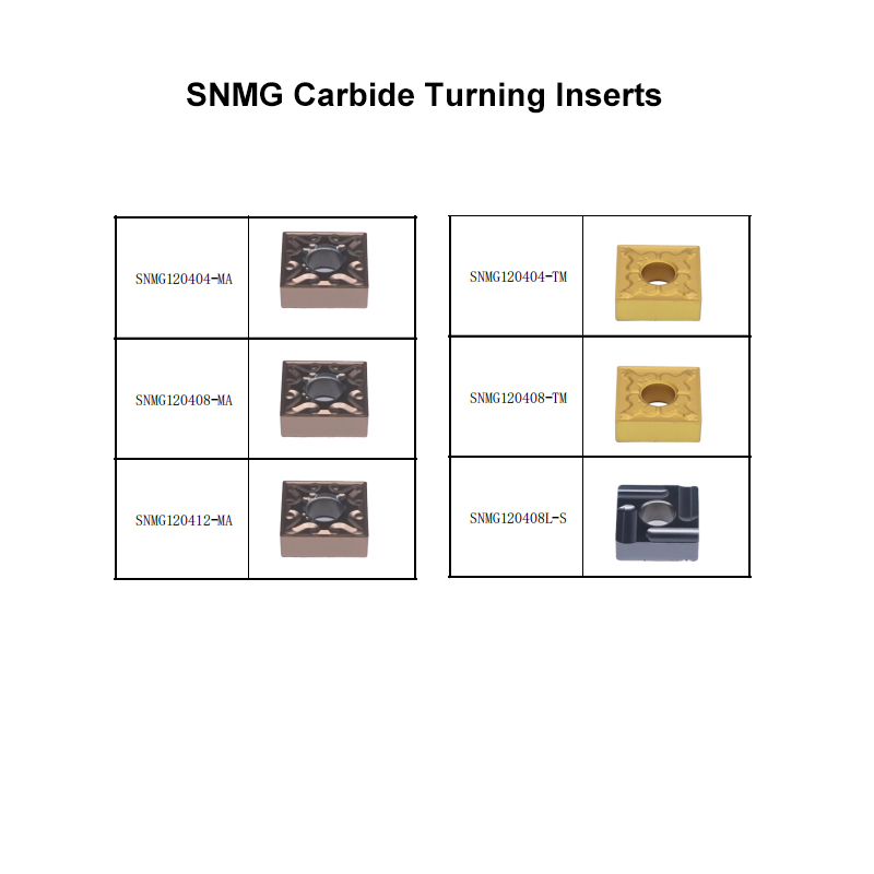 SNMG120404-MA SNMG120408-MA SNMG160412-MA  cnc carbide turning inserts 