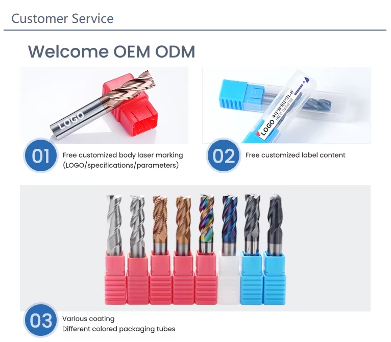 D6x100 4F HRC55 CNC End Mill Milling Tools D6x100 4F HRC55 CNC End Mill Milling Tools